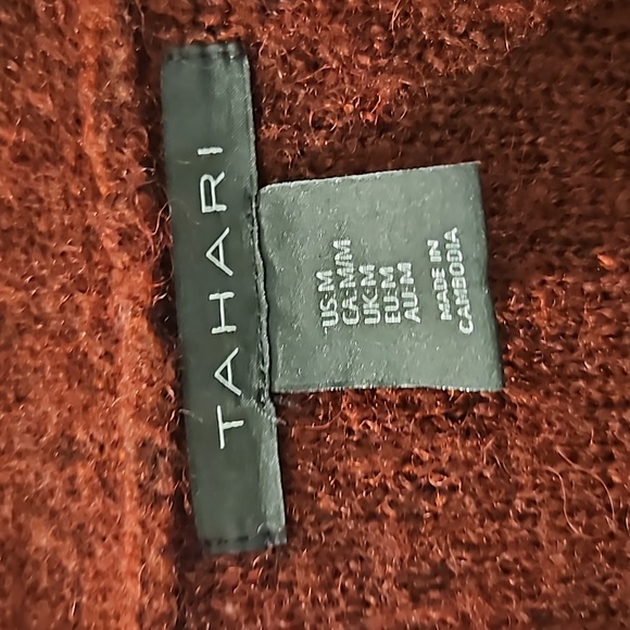 Tahari Burgundy coat - Picture 4 of 5